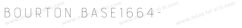 Bourton Base1664字体转换